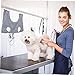 BESPORTBLE Pet Grooming Hammock for Dogs and Cats Ergonomic Design for Easy Trimming Bathing and Nail Care Suitable for Pets Soft Durable Material Light Gray