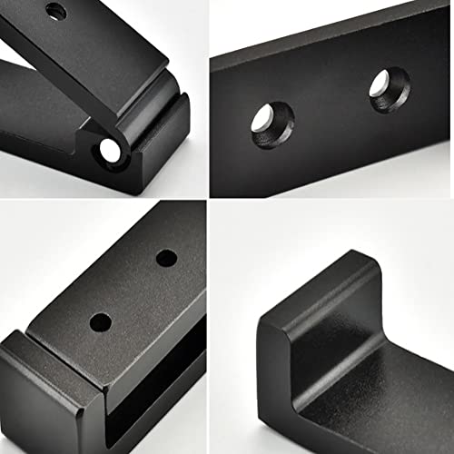 Ohiyo Folding Coat Hooks 6Pcs Foldable Hook Wall Mounted For Hanging Coat, Jacket, Towel Heavy Duty Wall Hooks Aluminum Alloy Fold Up Hooks Headphones Holder Bearing Load 33Lb (Black) #TOP5