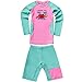 Niños Niñas Traje de Neopreno - Niños Traje de baño Dos Piezas Manga Larga Proteccion Solar UV 58+ Niñito Bodysuit Guardia de Erupción Playa Bebé Piscina Surf Buceo Paseo en Barco