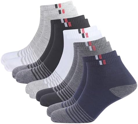 SJeware 12 Pairs Solid Ankle Socks for Men & Women, Multicolor, Pack of 12, Free Size