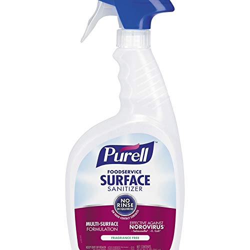 GOJO 3341-06 PURELL Foodservice Surface Sanitizer with Spray Trigger 32 fl. oz. (Pack of 6)