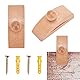 GORGECRAFT 2 Sets Holz-Steppdecken-Wandaufhänger Wandteppich-Aufhänger Teppich- Und Wandquilt-Clips Mit Schraube Und Ankerstopfen Für Wandteppiche Teppiche Faserkunst Bräune