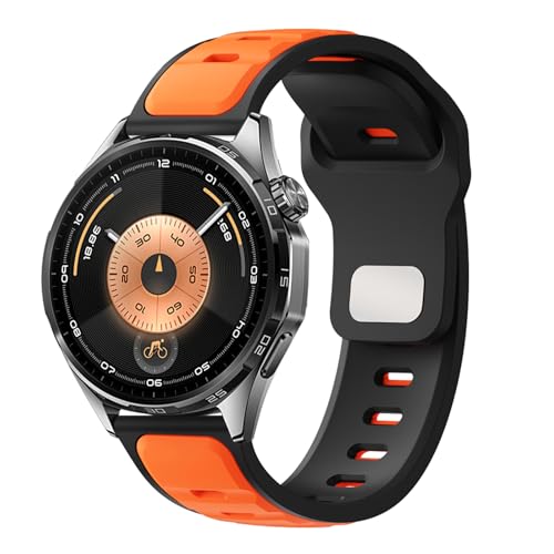 Image of 22mm Silicone Strap Compatible with Huawei Watch GT 6 Straps,GT 5 /4 /3 /2, Sport Strap for Watch 4 /3 46 mm,Compatible with Garmin Vivoactive 4 /Venu 3 Band,for Amaz-fits GTR 5 /4 /3 47mm