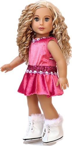 image for DreamWorld Collections - Ice Skating Girl - 4 Piece Ice Skating Outfit