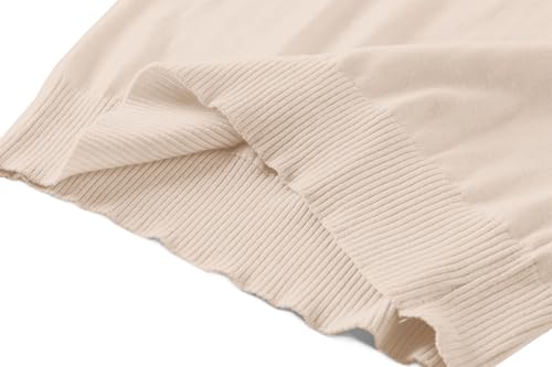 DAIMIDY Women Short Sleeve Sweater Polo Pullover Knit Shirt Solid Lapel V Neck Casual Soft Tops2