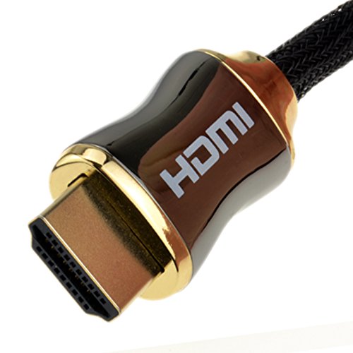 HDMI-Kabel HDR 4K, Metallumflechtung, Chrom-gold, RGB Networks Ltd 5m gold