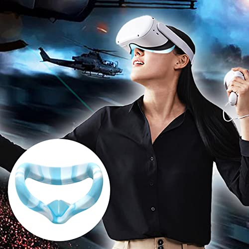 Aeihevo Compatível com acessórios de almofadas faciais Oculus Quest 2 | Capa de interface facial de