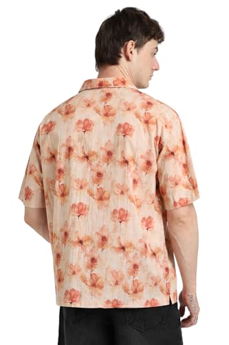 Image of Forever 21 Men Floral Regular Fit Printed Shirt
