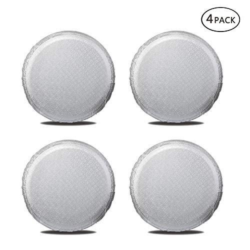 Moonet Tire Covers for RV Wheel (4 Pack Silver), Oxford Waterproof UV Sun