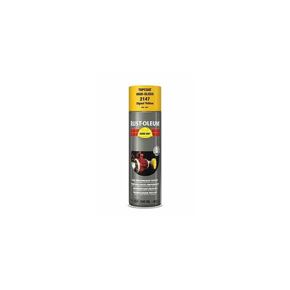Rust-Oleum2147 Hard Hat Topcoat Ral-Colours, The Nr. 1 Industrial Paint Aerosol. Go Further, Work Faster, Last Longer!, Signal yellow-RAL 1003