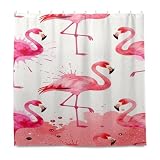 Juego de cortinas de ducha decorativas resistentes al agua con gancho, tela de...