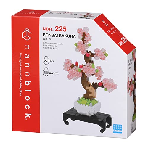 nanoblock -NBH-225 Bonsai Sakura Merhcolour - Afbeelding 3