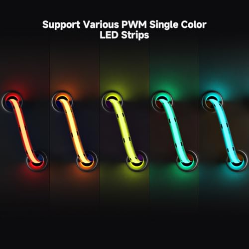 Image of SEZO 2.4G RF Single Color Controller Kit C01RF Controller & RC01RFB 4-Zone Wireless Remote Control Group Control Brightness Adjustable for FCOB 3528 Single Color LED Strip