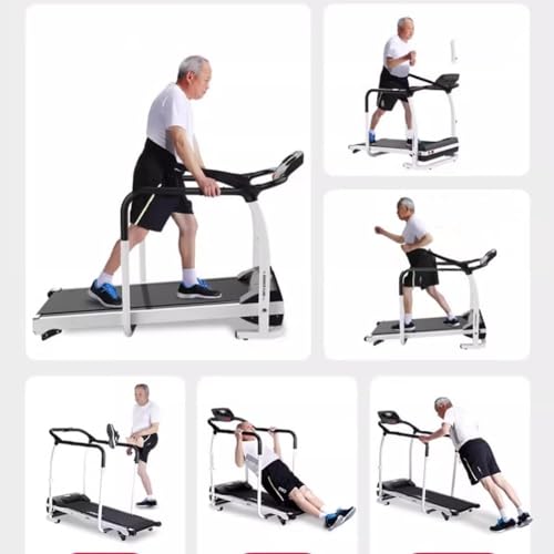Image of 2-in-1 Folding Treadmill,Motorized Electric Walking Running Machine Large LCD Display for Elderly, Long Handrail for BalanceLightweight Under Desk Treadmill