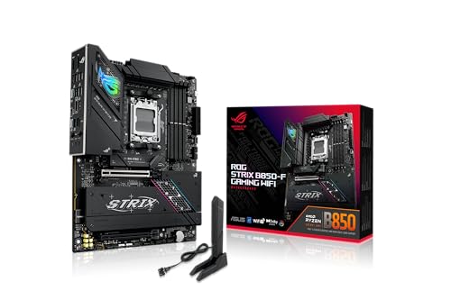 ASUS ROG Strix B850-F Gaming WiFi - AMD}U[{[hA16+2+2p[Xe[WADDR5A4M.2XbgAPCIe 5.0A19USB|[gAUSB Type-C20GbpsAAuraRGBB