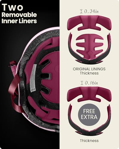 Image of OutdoorMaster Skateboard Cycling Helmet - Two Removable Liners Ventilation Multi-Sport Scooter Roller Skate Inline Skating Rollerblading for Kids, Youth & Adults