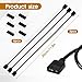 3 Pack ARGB Extension Cable 1-to-1 ARGB Splitter Cable 5V 3-Pin Addressable RGB Cables-Female to Female 3 Pin Extension Connector Cord Wire for Extending Computer 30cm / 11.8in