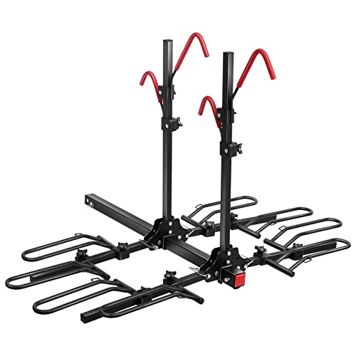 EDOSTORY Hitch Mount Bike Rack, 4Bike 180 lbs Capacity, Platform Style