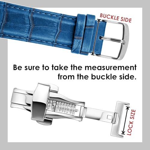 Image of DBLACK ''DSLCK3'' Butterfly Lock Stainless Steel Deployment Buckle Double Push Spring Clasp for Watch strap / / For 16mm, 18mm, 20mm, or 22mm Watch Bands (Choose Your Size & Color)