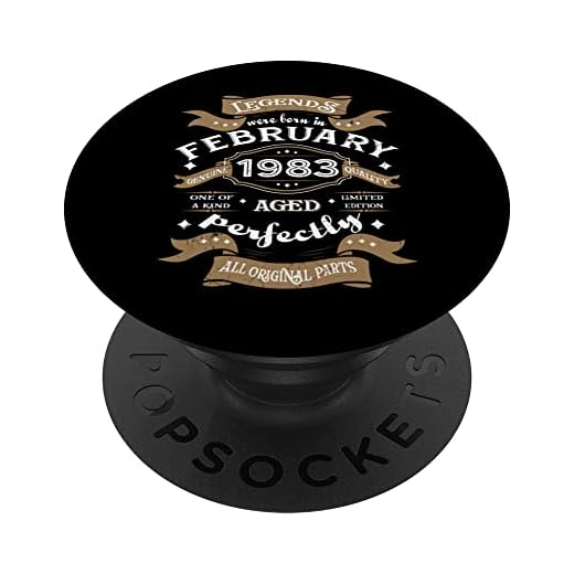 Legends were born in febrero 1983 regalo de cumpleaños PopSockets PopGrip Intercambiable