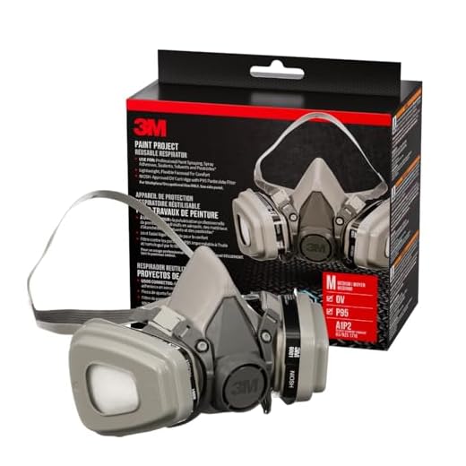 3M Performance Paint Project Respirator OV/P95, Designed For Professionals, Reusable Respirator, Medium, 1-Pack