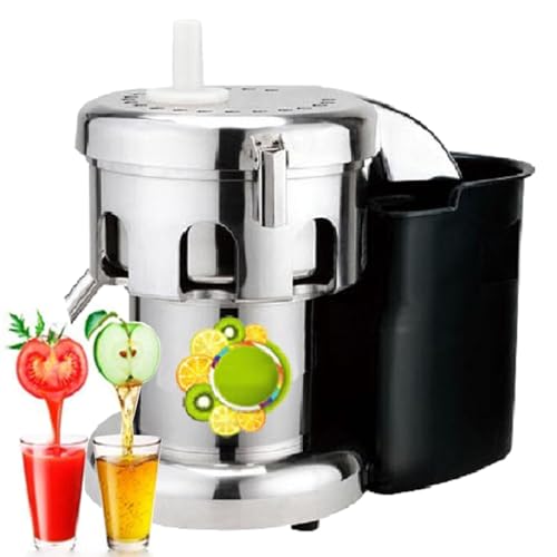 KJZQXYX Exprimidor, Máquinas exprimidoras de 550 W con Cubo de orujo, Extractor centrífugo de exprimidor con conducto de Alimentos de Boca Ancha de 3 Pulgadas para Fruta Entera