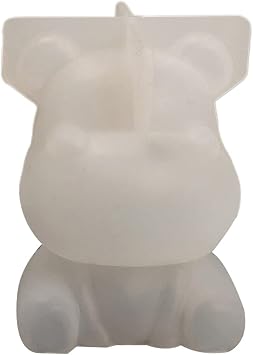 3D Hippo Lion Big Ear Dog Ornament Crafts Silicone Mold Suitable for Epoxy Resin Craft Jewelry Making Home Decor
