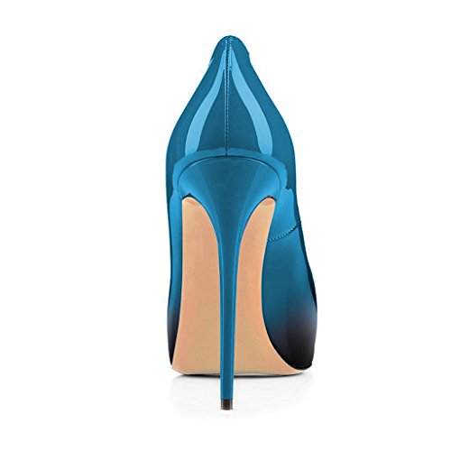 FSJ Women Graceful Peep Toe Pumps High Heels with Platform Slip On Party Prom Shoes Size 4-15 US3