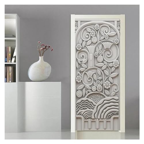 Affiche de renovation etanche avec fleurs 3D autocollante 77x200cm