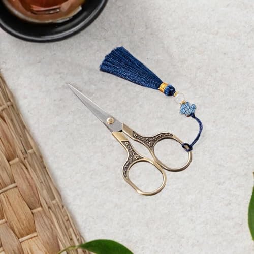 Qianly Tesoura para Bordar E Costurar em aço Inoxidável, Cobre