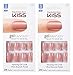 2-PACK Kiss GEL FANTASY"KGN12" (RIBBONS) Short Design Nails w/Adhesive Tabs & Glue