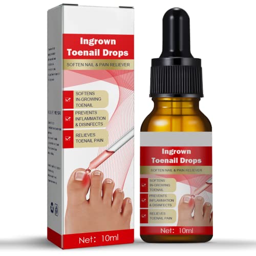 Ingrown Toenail Treatment Drop- Ingrown Toenail Treatment- Cuticle Care Oils for Ingrown Toenails - Trimming Toenail Softening Drops Natural Ingrown Toenail Correction Fungal Nail - 10ml