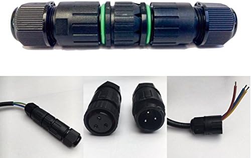 IP67 Connector Waterproof 3 Pin Plug Junction Box to Extend Electric Cable