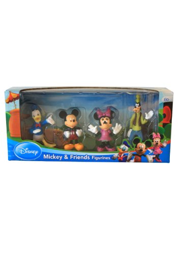 Beverly Hills Teddy Bear Company Disney Mickey & Friends Toy Figure Playset, 4Piece