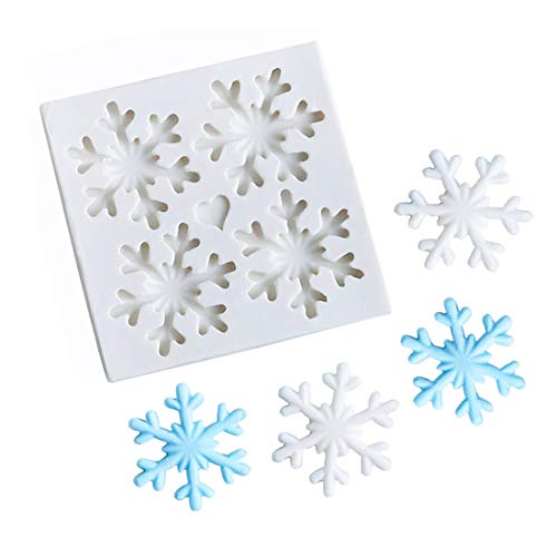 3D Christmas Theme Silicone Fondant mold Snowflake Suger Cake Molds Chocolate Cake Decoration