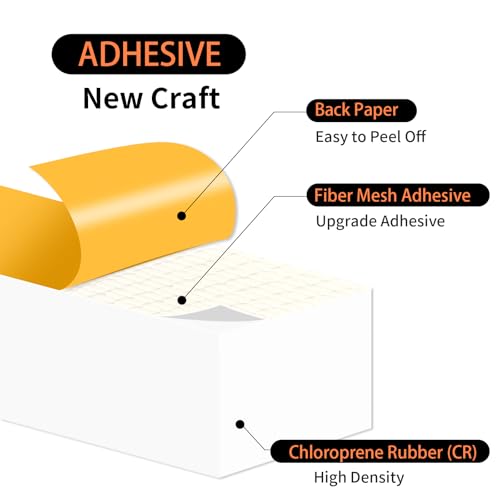 Image of Foam Weather Stripping Tape,High Density CR,1 in x 3 /4 in x 13 Ft | Weather Stripping Door Seal Strip for Insulating Door Frame, Window, Air Conditioner,Self Adhesive Sealing Weatherstrip,White
