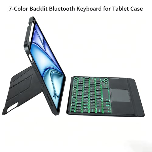 Funda teclado para iPad Air 13 con bluetooth desmontable negro 7
