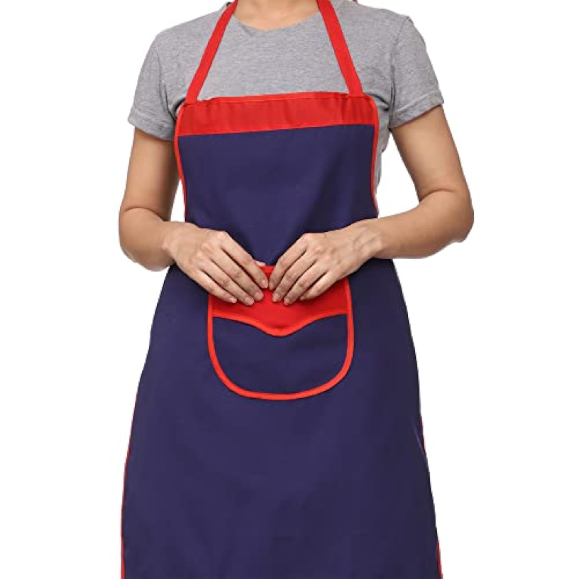 Plain Waterproof Apron with Designer Pocket