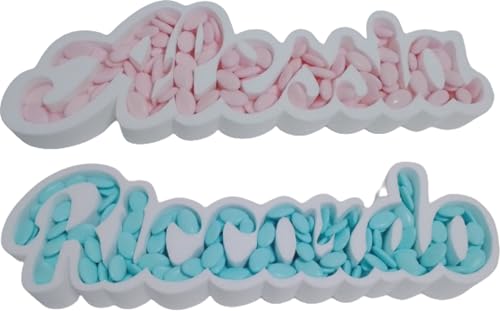 Porta Confetti Polistirolo Contenitore con Scritta Personalizzata estraibile Altezza 15