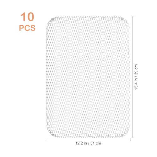 Image of Balacoo Aluminum Barbecue Pad Set Grill Mesh Mats Heat-resistant Grilling Sheets Outdoor Grilling Mat Easy to Cut