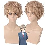 Junww Kiss Him Not Me Yusuke Igarashi Nozomu Nanashima Hayato Shinomiya Asuma Mutsumi Cosplay Wigs Men Short Yellow Hairpiece