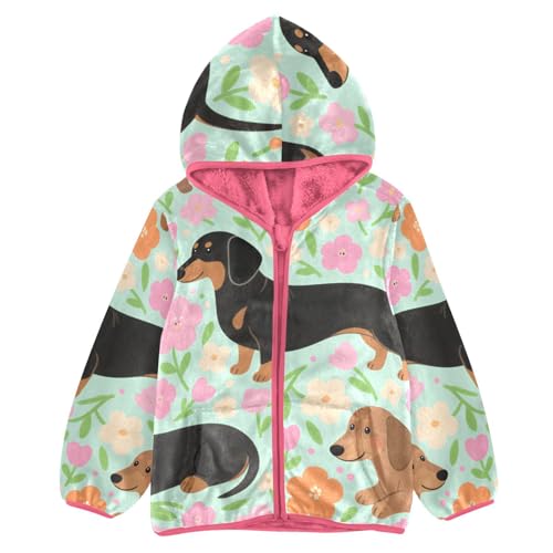 GuoChe Dogs and Flower Baby Boy Fleece Jacket Hoodies