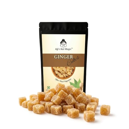 Ajjis Nut Magic Adrak Ki Candy Ginger Cubes 1kg - Allam Pak Family Pack