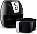 Utopia Kitchen Air-Fryer - 1300-Watt 3.2-Quart Oil Less Fryer - 50 Recipes Cookbook - Black
