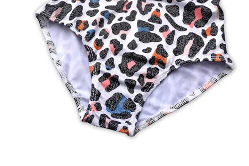 Image of iLover Girls Sparkle One Piece Swimsuits Crossback Swimwear Beach Bathing Suit with Adjustable Strap 4-10 Years