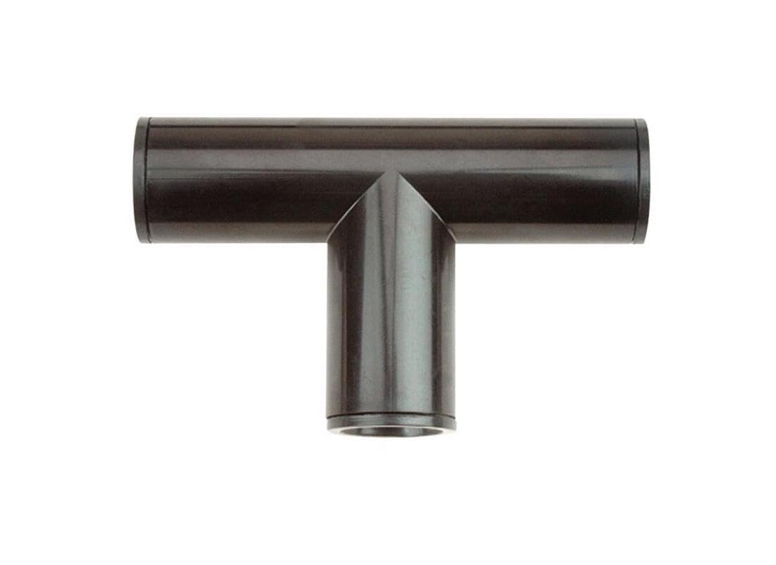 Raindrip 348G00UB Compression Tee, 5/8-Inch, Drip Irrigation Fitting for Supply Tubing and Dripline, Black