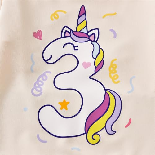 3rd Birthday Outfits for Toddler Girls 3 Year Old Third Three Sweatshirt Tutu Skirt Fall Clothes3