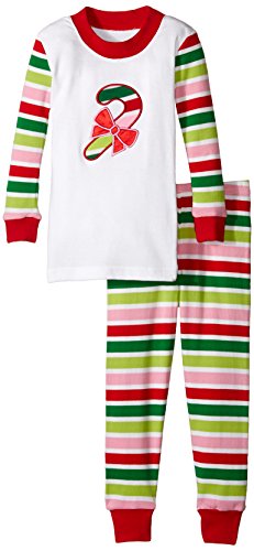 Saras Prints Little Girls' Long John Pajamas