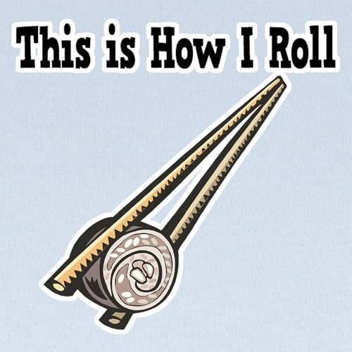 CafePress How I Roll (Sushi Roll) Infant Blanket Baby Blanket, Super Soft Newborn Swaddle2