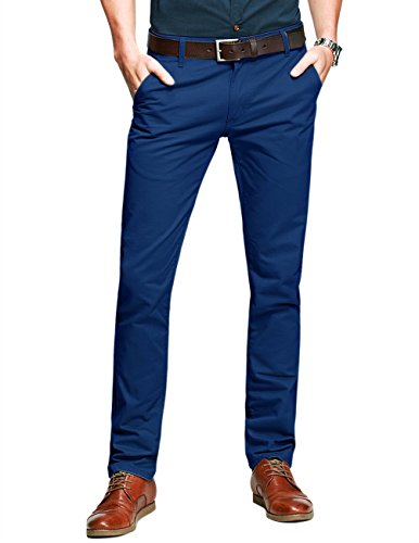 Image of Match Mens Regular-Fit Casual Flat Front Chino Pants